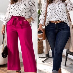 White and Black Patterned Women's Blouse 03-0102